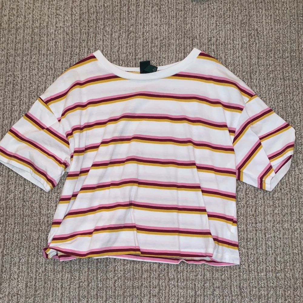 Striped crop top